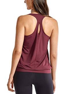 SYROKAN Damen Sport T-Shirt Tank Top - Ringerrücken Gym Elastische Fitness Savanne 38 von SYROKAN