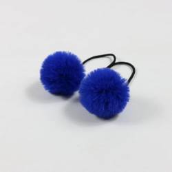 15 Stück Baby Mädchen Pom Pom Haargummis Elastisches Haarband Stirnband Weichgummi Haarband Flauschige Pferdeschwanzhalter Haargummiband Niedlicher Plüschball für Kleinkinder Kinder -Dunkelblau #2 von SYSUII