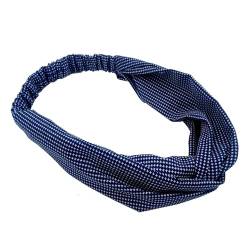 Stirnbänder Damen Stirnband Sport Haarbänder Elastische Haarband Breite Stirnbänder Haarschmuck Yoga Sport Haarband Headwear Zubehör für Frauen Mädchen Täglichen Tragen,Party, Geburtstag -Navy blau von SYSUII