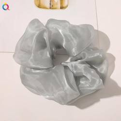 Übergroße Haargummis,5 Stück Organza Scrunchies Haargummis für Haare Haarbänder Haargummis Weiche elastische Haarbänder Haarschmuck Haar-Styling-Zubehör für Frauen und Mädchen -grau von SYSUII