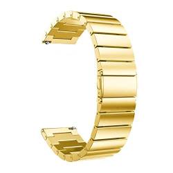 Uhrenarmband Uhrenarmband mit Schnellverschluss 18 mm 20 mm 22 mm 24 mm Volle Größe 18-24 mm Breite Ersatzarmband aus Edelstahl (Color : Gold, Size : 24mm) von SYT-MD