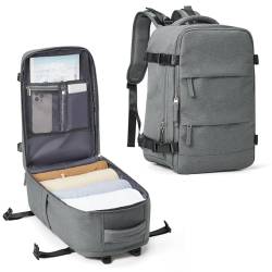 SZLX Großer Reiserucksack Damen,Ryanair Handgepäck 40x20x25 Rucksack 45x36x20 Easyjet Rucksack Wasserdicht Laptop Business Herren Reiserucksack Handgepäck Flugzeug mit Schuhfach von SZLX