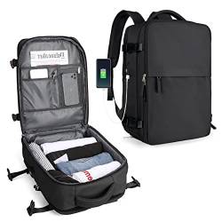 SZLX Kabinenbeutel für EasyJet 45x36x20 Travel Rucksack Frau Ryanair mit USB Port Flugzeug Rucksack Handgepäck Rucksack für Laptop Man Daypack Casual Ordner. von SZLX