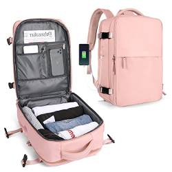 SZLX Kabinenbeutel für EasyJet 45x36x20 Travel Rucksack Frau Ryanair mit USB Port Flugzeug Rucksack Handgepäck Rucksack für Laptop Man Daypack Casual Ordner. von SZLX