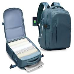 SZLX Ryanair Handgepäck 40x20x25 Rucksack Laptop Wasserdicht Herren Reiserucksack Handgepäck Flugzeug Easyjet 45x36x20 Damen Schulmädchen Casual Travel Daypack mit Laptopfach von SZLX