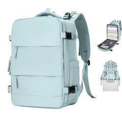 SZSYCN Groß Handgepäck Rucksack 40x20x25 Ryanair Reiserucksack Damen Handgepäck Flugzeug Easyjet Handgepäck 45x36x20 Rucksack Damen mit Laptopfach Wasserdichter Tagesrucksack mit Schuhfach von SZSYCN