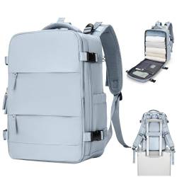 SZSYCN Groß Handgepäck Rucksack 40x20x25 Ryanair Reiserucksack Damen Handgepäck flugzeug Easyjet Handgepäck 45x36x20 Rucksack Damen mit Laptopfach Wasserdichter Tagesrucksack mit Schuhfach von SZSYCN