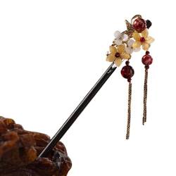 Vintage Haar Stick Pin Set, 18 cm Schritt Schütteln Haarnadel Essstäbchen Haar Stick Antiken Stil Haar Ornament Pan Haar Kopfschmuck Blume von SaVgu