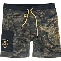 Sabaton - Camouflage/Flecktarn Badeshort - EMP Signature Collection - M bis 3XL - für Männer - Größe 3XL - multicolor  - EMP exklusives Merchandise! von Sabaton