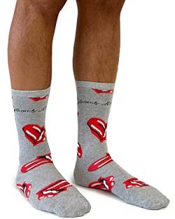 Sabor Srl Rolling Stones Socken, Original Socken für Erwachsene, Offizielles Produkt, Grau (38-40) von Sabor Srl