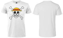 Sabor srl One Piece T-Shirt mit offiziellem Totenkopf-Logo, kurze Ärmel, 100 % Baumwolle, Unisex, erhältlich in verschiedenen Farben, Größen für Erwachsene und Jungen. von Sabor srl