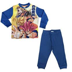 Sabor Langer Schlafanzug für Jungen aus Baumwolle Dragon Ball Art. 7885, Königsblau, 3 Jahre von Sabor