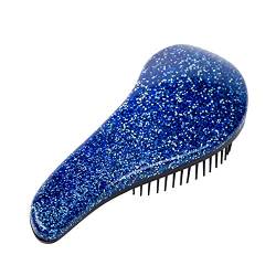 Sadkyer 1 Stück Funkeln Griff Gewirr Entwirrender Kamm Dusche Haarbürste Detangler Salon Styling Werkzeug Haarbürste (Blau) von Sadkyer