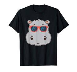 Cooles Hippo T-Shirt von Safari Afrika Hippo Nilpferd