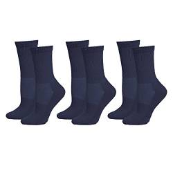 Safersox 3Pck Mückensocken Sportsocken, 39-42, 3er Vorteilspack Marine von Safersox