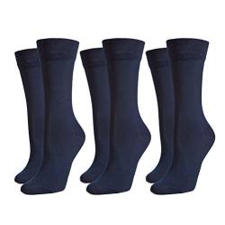 Safersox 3er Pack Business Socken Marine, 39-42 von Safersox