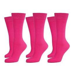 Safersox 3er Pack Business Socken Pink, 35-38 von Safersox