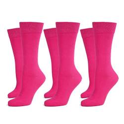 Safersox 3er Pack Business Socken Pink, 43-46 von Safersox