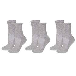 Safersox 3er Pack Mückenschutz-Socken Grau meliert, 39-42 von Safersox