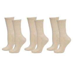 Safersox Mückensocken-Sportsocken Socken - 3er Vorteilspack Beige, 39-42 von Safersox