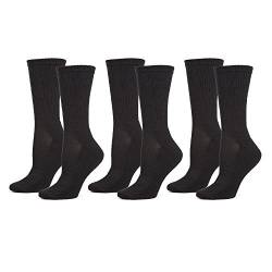 Safersox Mückensocken-Sportsocken Socken - 3er Vorteilspack Schwarz, 39-42 von Safersox