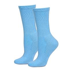 Safersox Single Sportsocke Hellblau Gr. 43-46, Anti Schweiß von Safersox