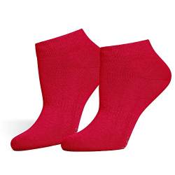 Safersox Sneaker Socken Rot, 39-42 von Safersox
