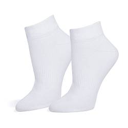 Safersox Sneaker Socken Weiß, 43-46 von Safersox