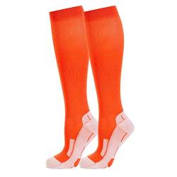 Safersox Sport-Kompressionsstrumpf, Coral, 43-46 von Safersox