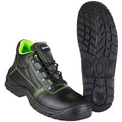 SAFETYTEX Sicherheitsschuhe S3 Stahlkappe Leder Arbeitsschuhe schwarz Schnürstiefel Halbschuhe leicht ergonomisch rutschhemmend, Schnürstiefel, 40 von Safetytex