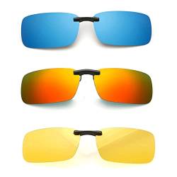 SagaSave Polarisierte Sonnenbrille zum Autofahren, UV400-Clip-On-Sonnenbrille zum Angeln, im Freien, ultraleicht von SagaSave