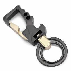 SagaSave Schlüsselanhänger mit Flaschenöffner, Metall Schlüsselanhänger Auto Kapselheber Keychain für Männer Damen [A] von SagaSave