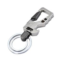 SagaSave Schlüsselanhänger mit Flaschenöffner, Metall Schlüsselanhänger Auto Kapselheber Keychain für Männer Damen [B] von SagaSave