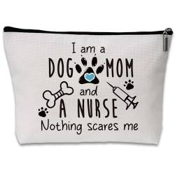 Make-up-Tasche für Hunde/Mutter, Krankenschwester, lustige Geschenke für Krankenschwester, Geschenke für Mutter, Hundeliebhaber, Haustiermutter, Krankenschwestergeschenk, Kosmetiktasche, A19, von Sahjzk
