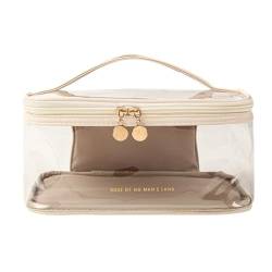 Klare Kosmetiktasche Reise Kulturbeutel Make-Up Tasche Fall, Transparente Reisetasche Für Toilettenartikel,Weiß von SaiDuoDuo