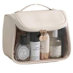 Klare Make-up Tasche, Reise Kosmetik Kulturbeutel für Frauen, Make-up Organizer Fall für Toilettenartikel,Weiß von SaiDuoDuo