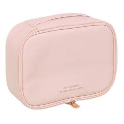 Kulturbeutel Für Frauen, Reise Make-Up Tasche Organizer Für Toilettenartikel Zubehör, Make-Up Fall Aufbewahrungstaschen Kosmetik,Rosa von SaiDuoDuo