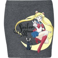 Sailor Moon - Anime Kurzer Rock - S bis L - für Damen - Größe L - grau  - EMP exklusives Merchandise! von Sailor Moon
