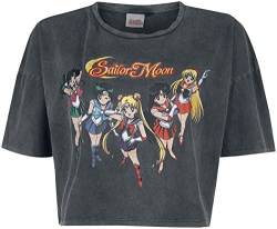 Sailor Moon Group Frauen T-Shirt schwarz 3XL 100% Baumwolle Anime, Fan-Merch, Festival, Filme von Sailor Moon