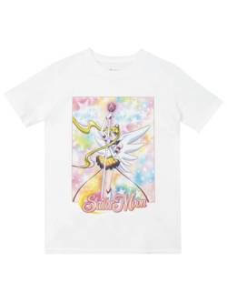 Sailor Moon T-Shirt | Anime Kleidung | Tshirt Mädchen | Offizielle Merchandise | Weiß | 128 von Sailor Moon