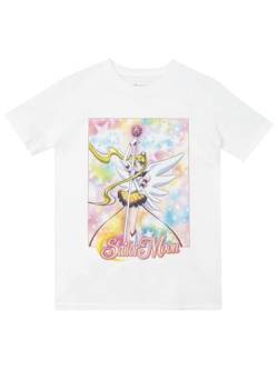 Sailor Moon T-Shirt | Anime Kleidung | Tshirt Mädchen | Offizielle Merchandise | Weiß | 134 von Sailor Moon