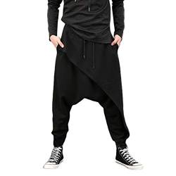 Saingace Cargohose Herren Baggy Hose Y2K Track Pants Streetwear Elastische Taille Hose mit Taschen 01# von Saingace