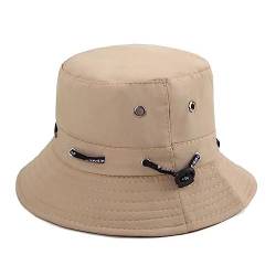 Saisiyiky Fischerhut Damen, Fischerhut Bucket Hat, Fischerhut Herren, Freizeithut Anglerhut Unisex Hüte, Sport Mütze für Angeln, Laufen, Golf, Camping Verstellbar (Khaki) von Saisiyiky