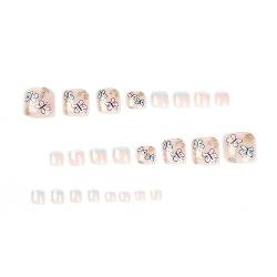 Saiyana Künstliche Fingernägel, glänzend, kurz, quadratisch, vollständige Abdeckung für Damen und Mädchen, 24 Stück von Saiyana