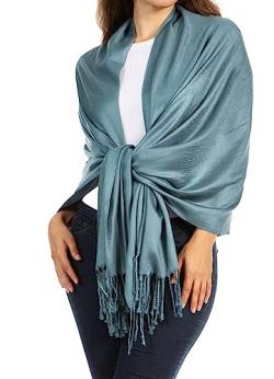 Sakkas 78 "x 28" Eco-Friendly Bamboo Rayon weiche Fest Pashmina Schal/Wrap/Stola - Forest Green von Sakkas