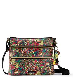 Sakroots Damen Women's Basic Crossbody Umhängetasche, Handtasche, Rainbow Spirit Wüste von Sakroots