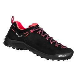 SALEWA Women's Wildfire Leather GTX W Hiking Shoes, Black Fluo Coral, 5.5 UK von Salewa