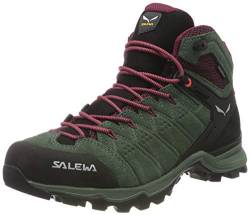 Salewa Damen WS Alp Mate Mid WP Trekking- & Wanderstiefel, Duck Green/Rhododendon, 36.5 EU von Salewa