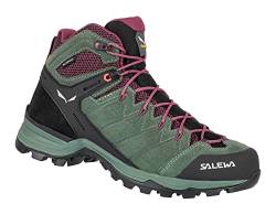 Salewa Damen WS Alp Mate Mid WP Trekking- & Wanderstiefel, Duck Green/Rhododendon, 37 EU von Salewa