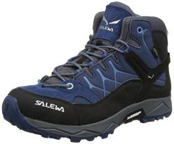 Salewa JR Alp Trainer Mid Gore-TEX, Trekking & hiking boots Unisex Kids, Blue (Dark Denim/Charcoal), 9 UK von Salewa